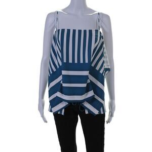 TOME Collective Womens Handkerchief Tank Top Blue Size 4 15087387
